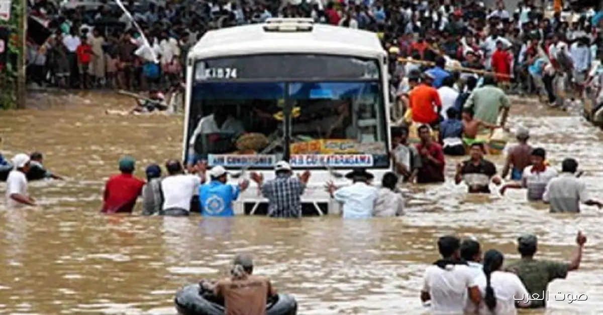 ارتفاع عدد ضحايا الفيضانات والانهيارات الأرضية في سريلانكا لـ 379 شخص