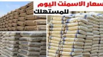 ارتفاع سعر طن الاسمنت اليوم الاربعاء 3 ديسمبر 2025 في مصر داخل سوق مواد البناء 21 الاسمنت