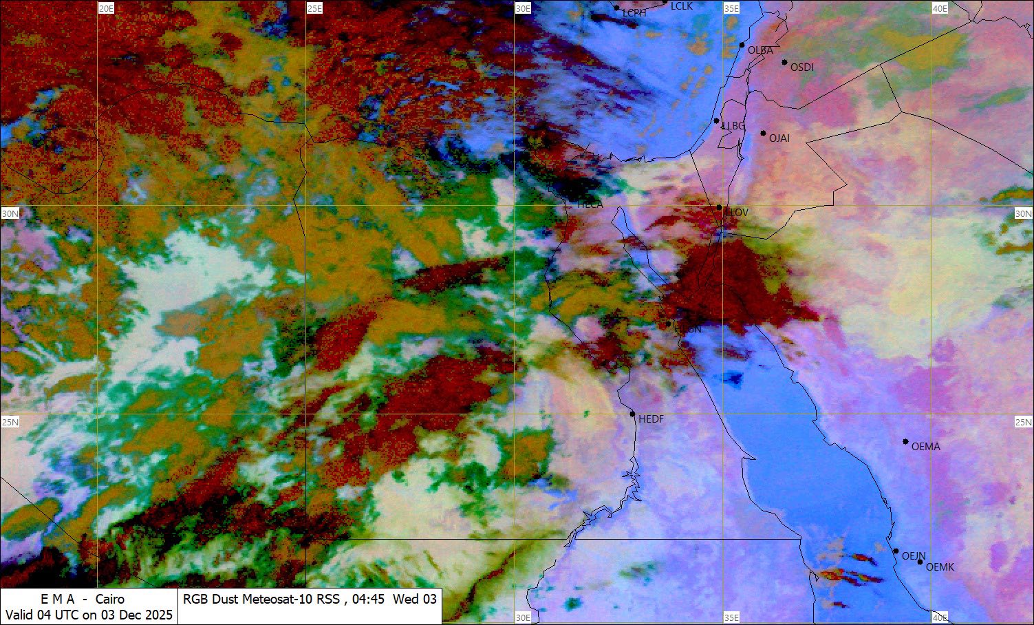 الجو النهارده سحاب في مناطق مختلفة وممكن تنزل شوية مطر
