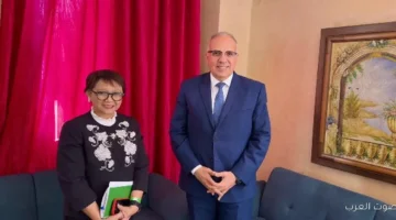 الدكتور سويلم يقابل مبعوثة الأمم المتحدة للمياه خلال فعاليات الكونجرس