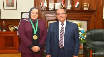 القابضة لمياه الشرب تهنئ لمياء مصطفى بفوزها بجائزة التميز العربي