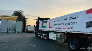 القافلة رقم 84 من زاد العزة توصل مساعدات لقطاع غزة