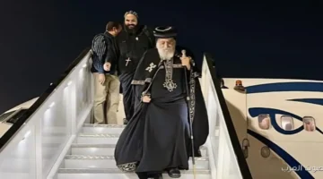 بابا تواضروس رجع مصر بعد زيارة ناجحة للنمسا