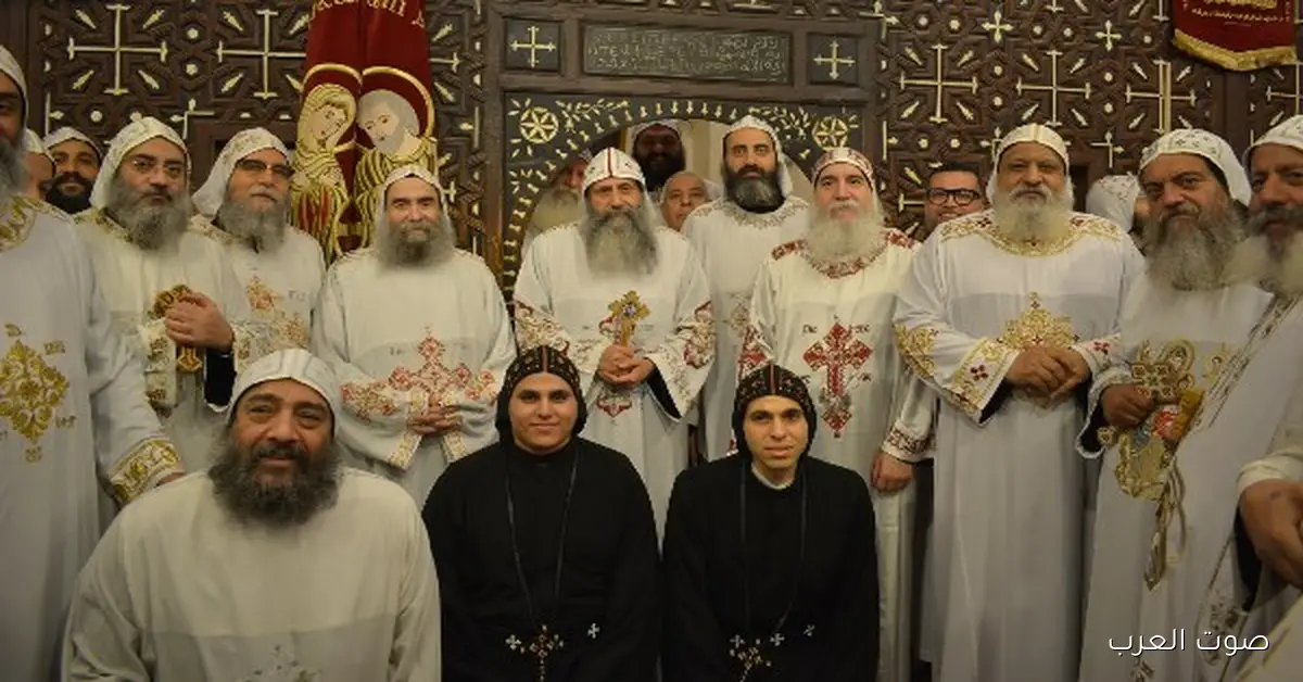 بمشاركة مجموعة من الأساقفة.. سيامة راهبين في دير العذراء مريم المُحرق بجبل قسقام