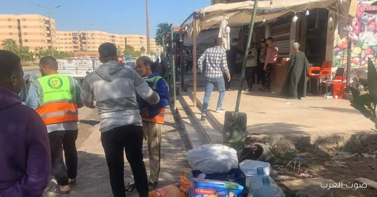 جهاز حدائق أكتوبر يواصل حملاته لرفع الإشغالات وضبط الباعة الجائلين