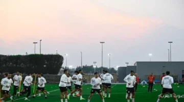 منتخب مصر الثاني يخلص استعداداته لمباراة الكويت بكأس العرب بكرة