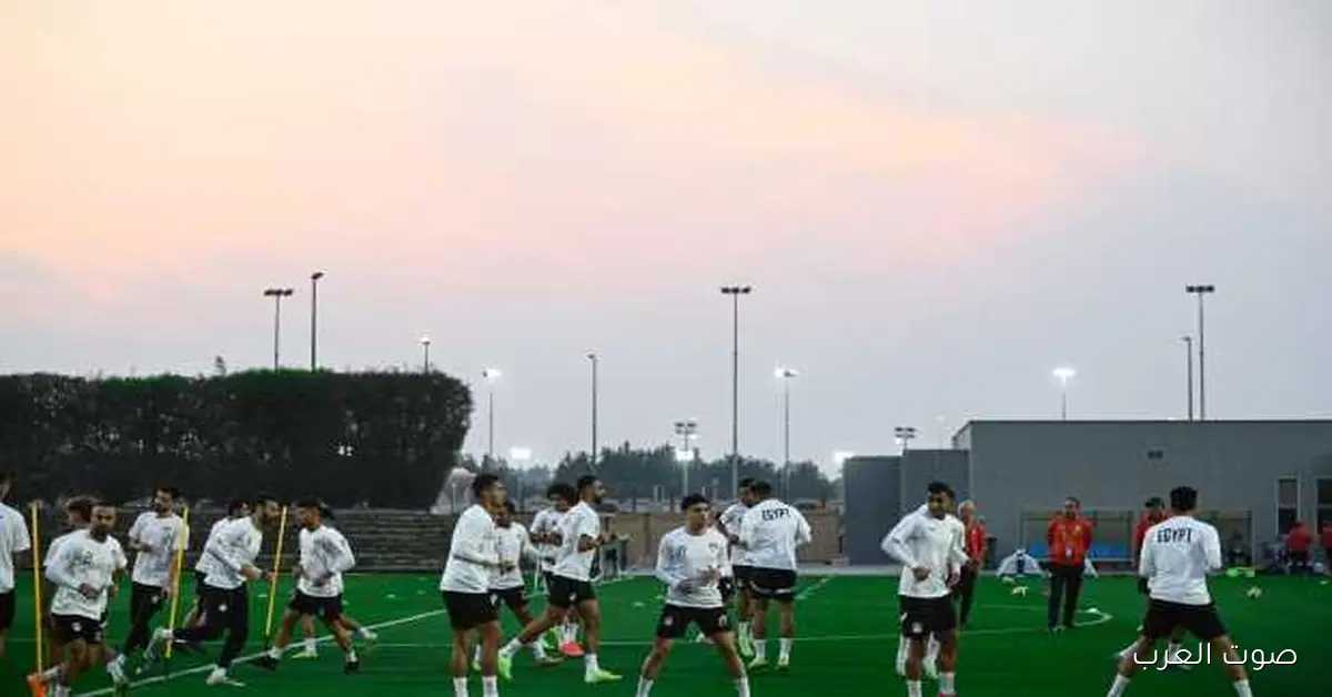 منتخب مصر الثاني يخلص استعداداته لمباراة الكويت بكأس العرب بكرة بكرة (صور)
