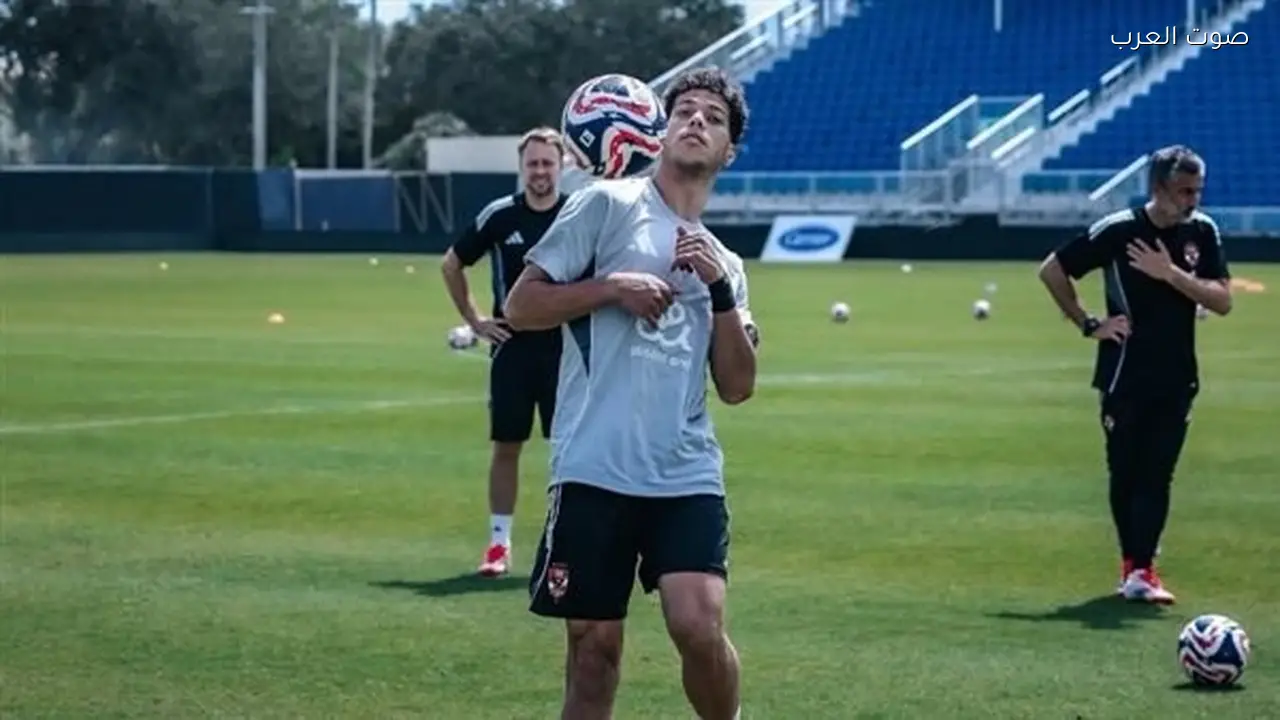 إمام عاشور يتدرب منفردا في الأهلي بملعب التتش اليوم