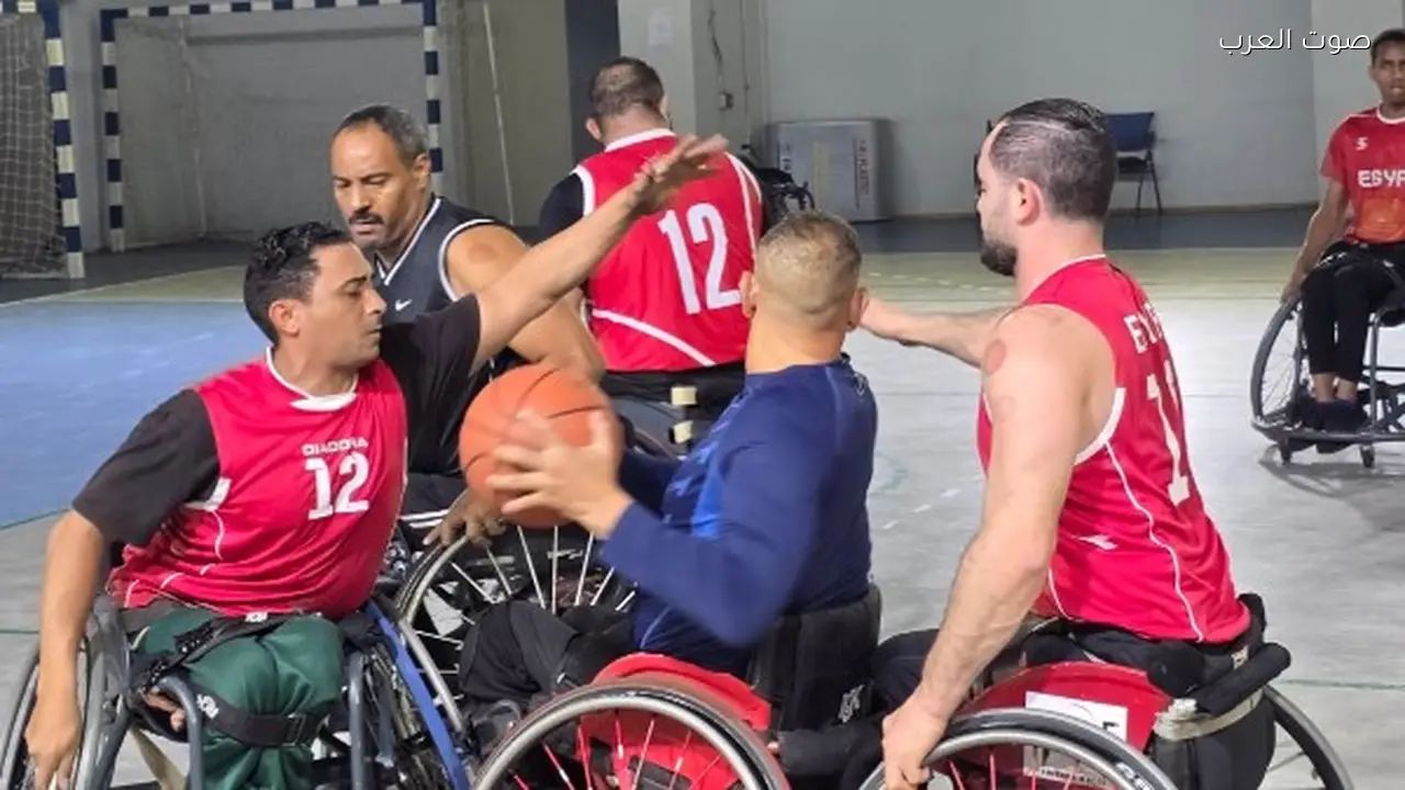 منتخب مصر لكرة السلة على الكراسي المتحركة يستعد للبطولة العربية في الكويت