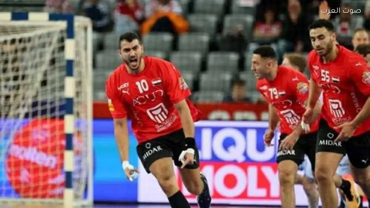منتخب مصر لكرة اليد يتقدم على كاب فيردي في الشوط الأول