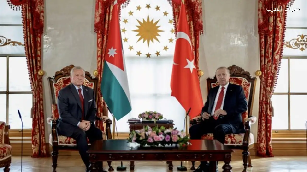 أجندة ملك الأردن وأردوغان تشمل الاقتصاد والاستثمار والتعاون العسكري