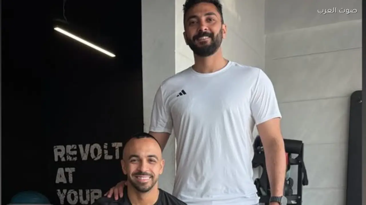 أفشة يظهر في أحدث صور له من داخل الجيم