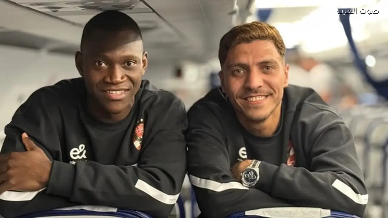 أليو ديانج يحتفل بعيد ميلاد زميله محمد شريف