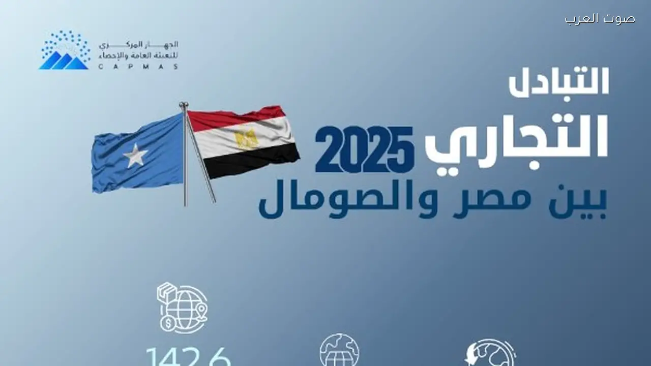 ارتفاع التبادل التجاري بين مصر والصومال 11.6% في 2025