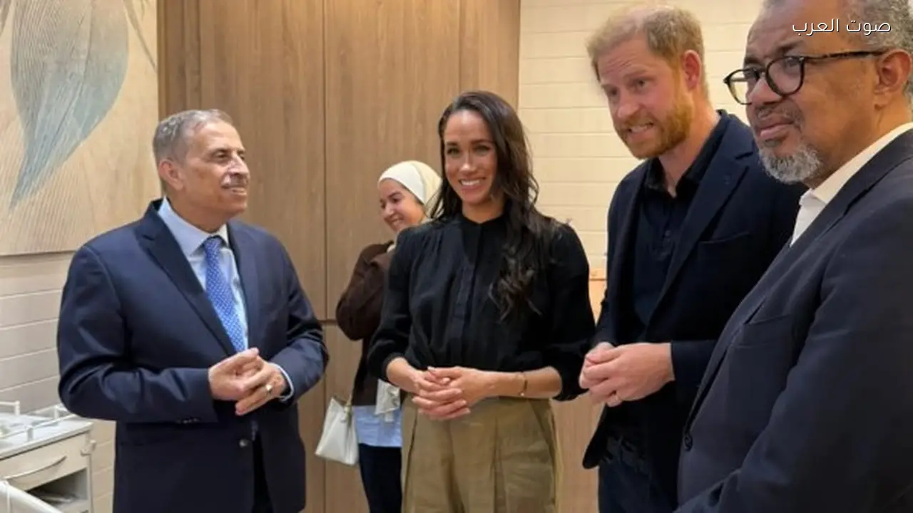 الأمير هاري وميجان ماركل يزوران أطفال غزة في مستشفى بالأردن