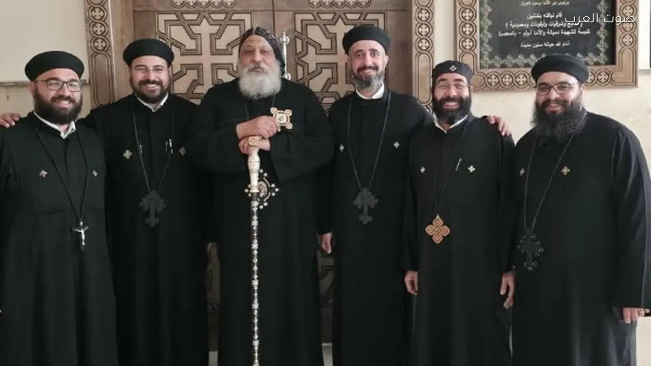 الأنبا ميخائيل يزور كنيسة الشهيدة دميانة بالمعصرة