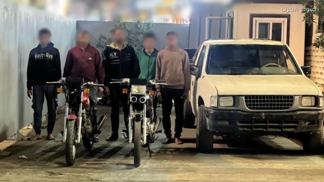الإطاحة بعصابة سرقة الدراجات النارية في الغربية