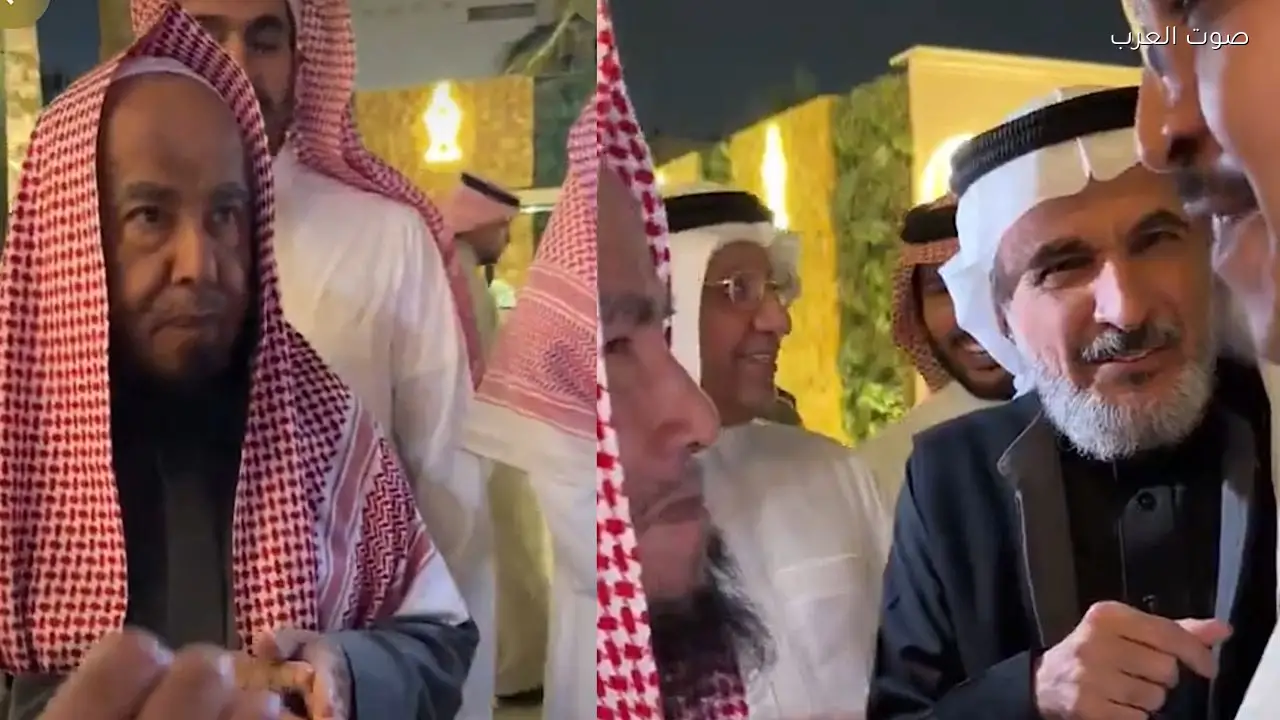 الشيخ عبدالله المطلق يمازح محمد الدريم حول زواج والدته بعد وفاة والده