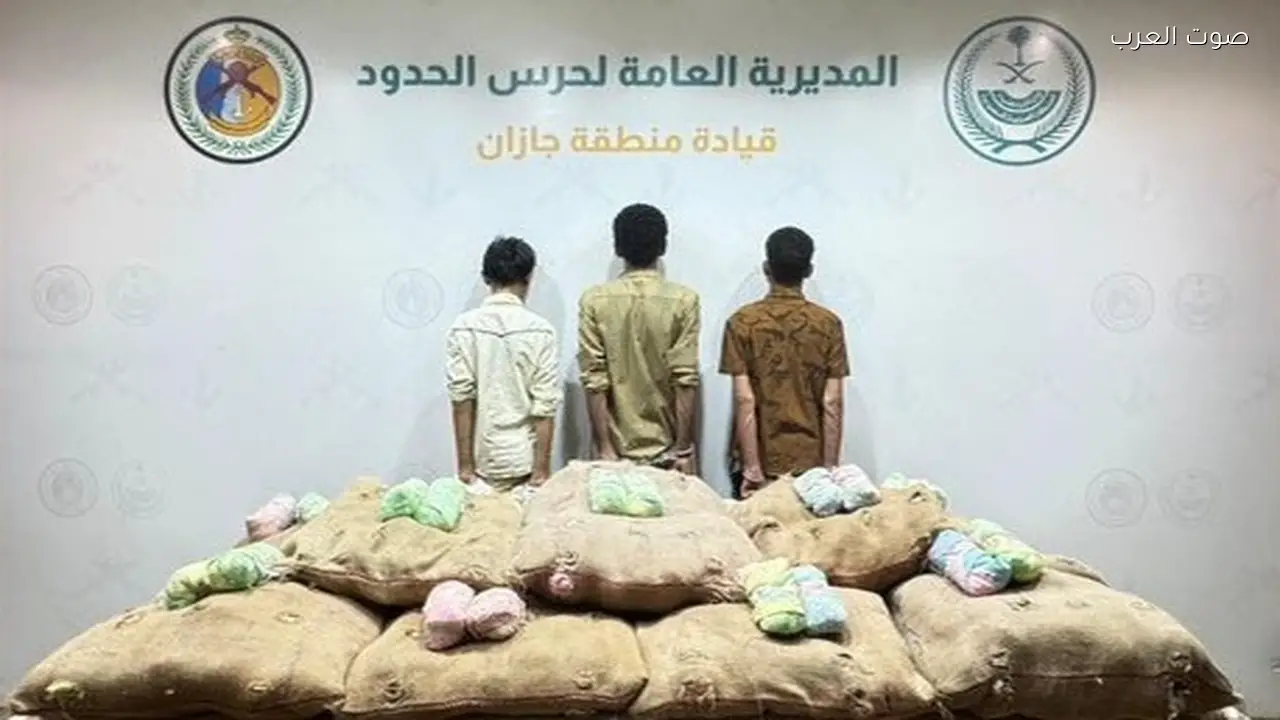 القبض على ثلاثة يمنيين بتهمة تهريب 220 كجم من القات في جازان