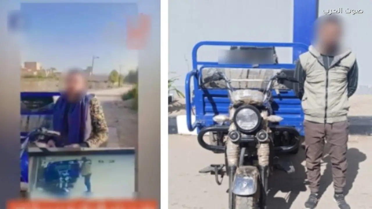 القبض على لص سرق تروسيكل في المنيا