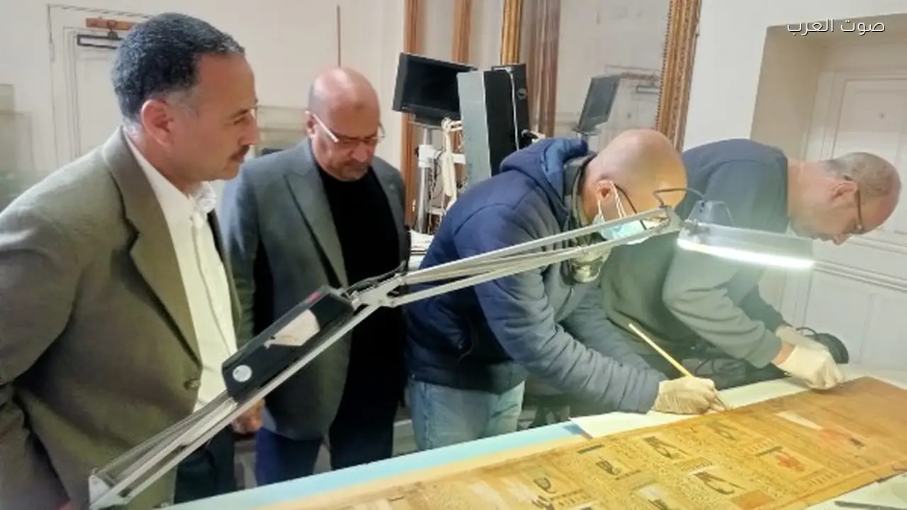المتحف المصري بالتحرير يكمل ترميم بردية أوسر-حات-مس