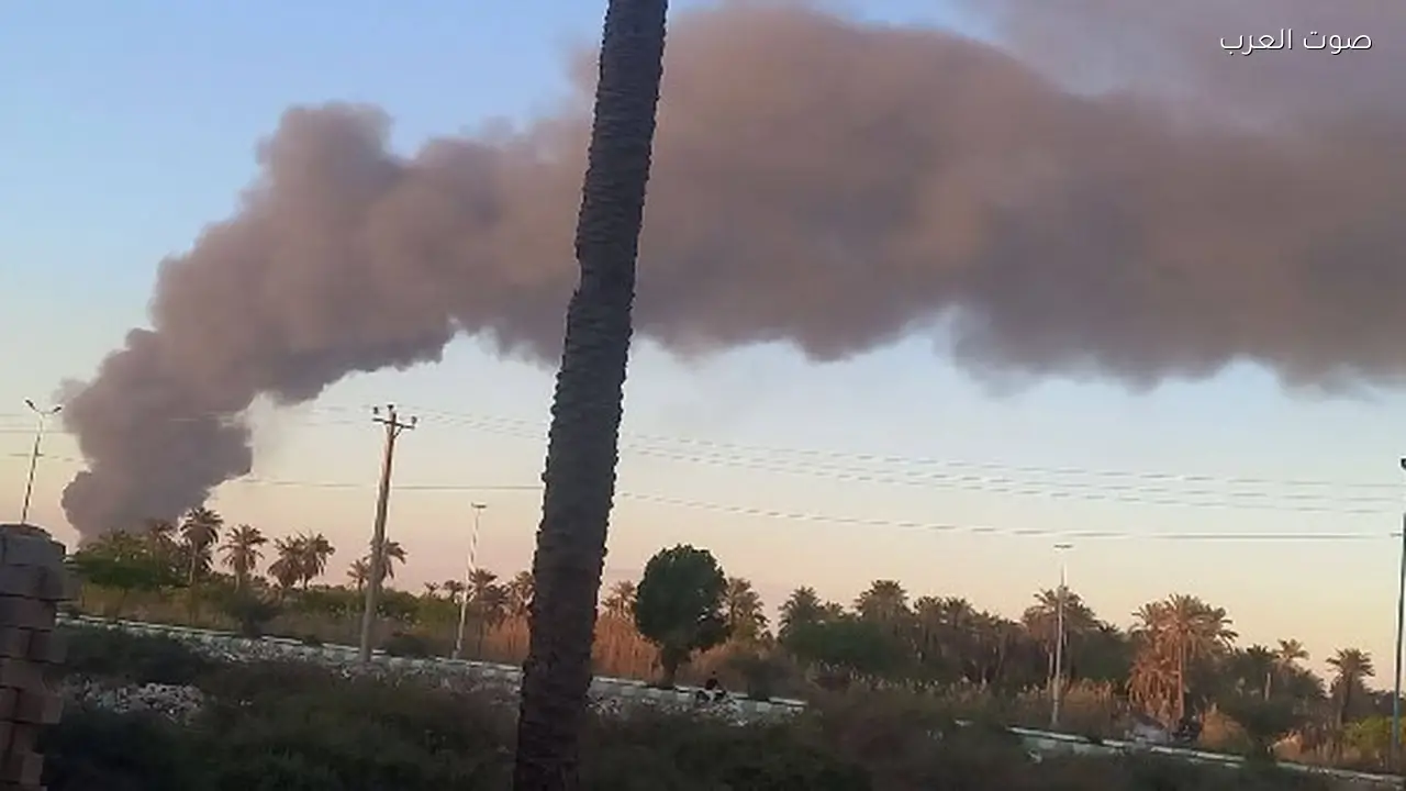 حريق كبير في المنطقة الصناعية بجنوب إيران