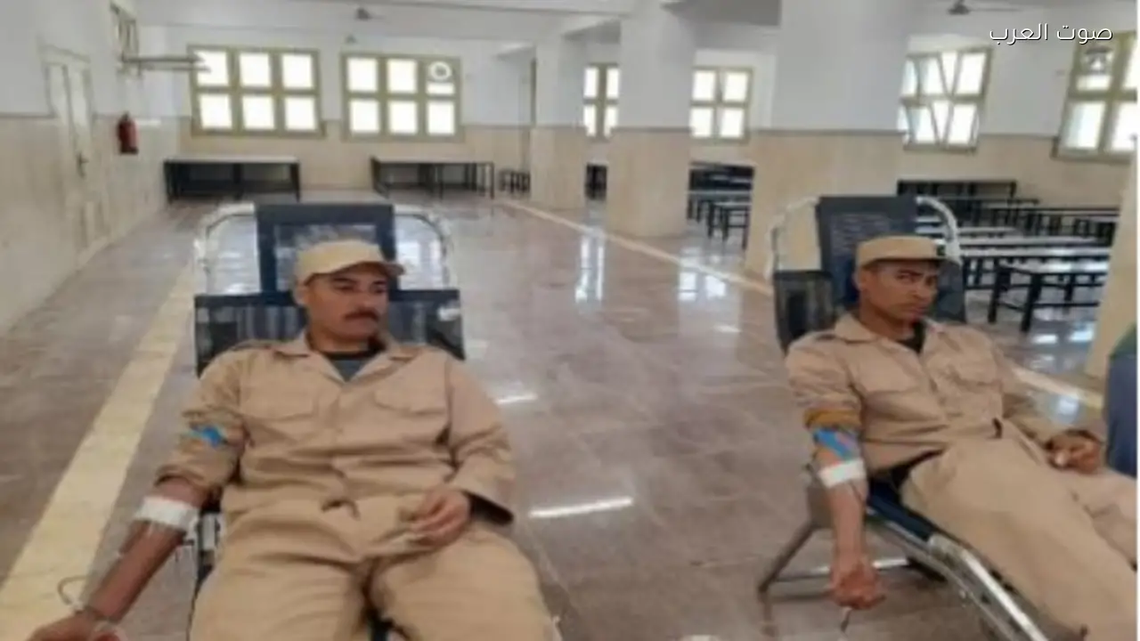 حملة تبرع بالدم تنظمها قوات الأمن في الأقصر