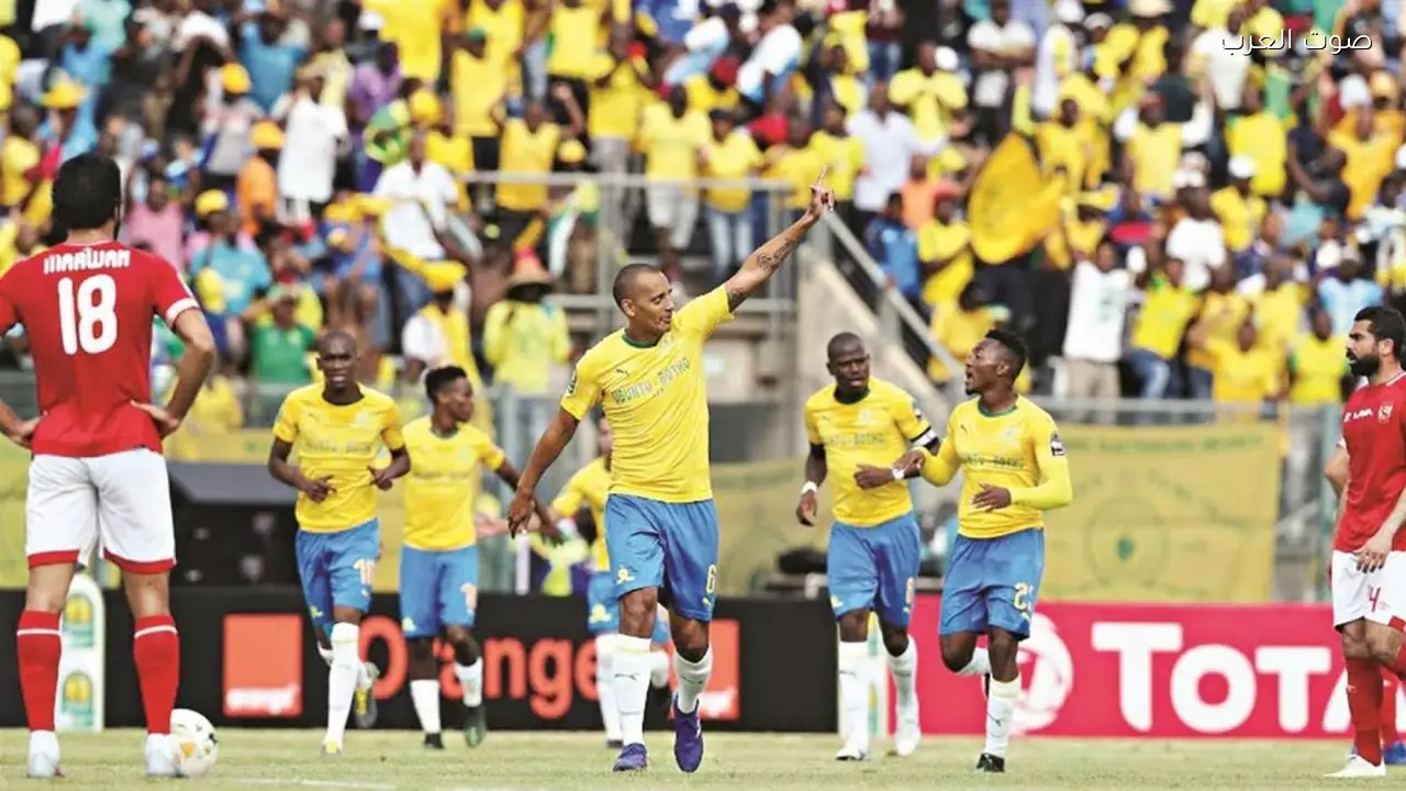 صنداونز يتأهل بفوز على مولودية الجزائر بثنائية في أبطال أفريقيا