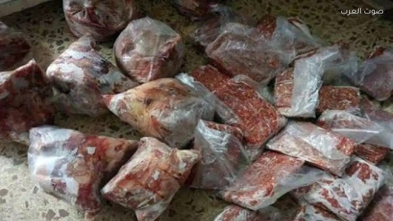 ضبط 355 كيلو من اللحوم والدواجن غير الصالحة للاستهلاك في الغربية