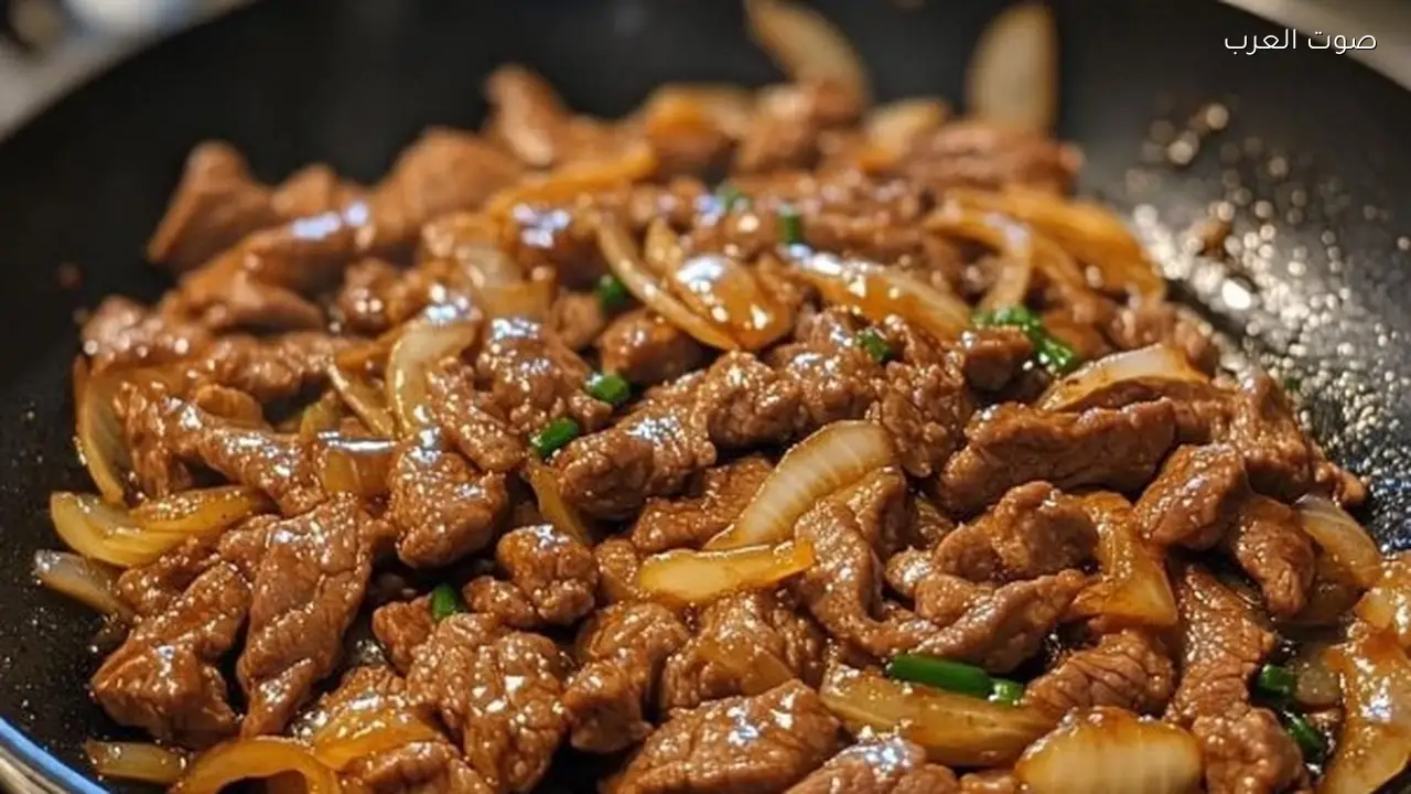 طبق لحم بالبصل المكرمل مميز لرمضان