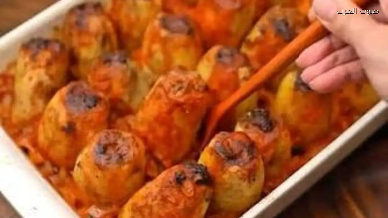 طريقة تحضير البطاطس المحشية بالفراخ في الفرن بخطوات بسيطة