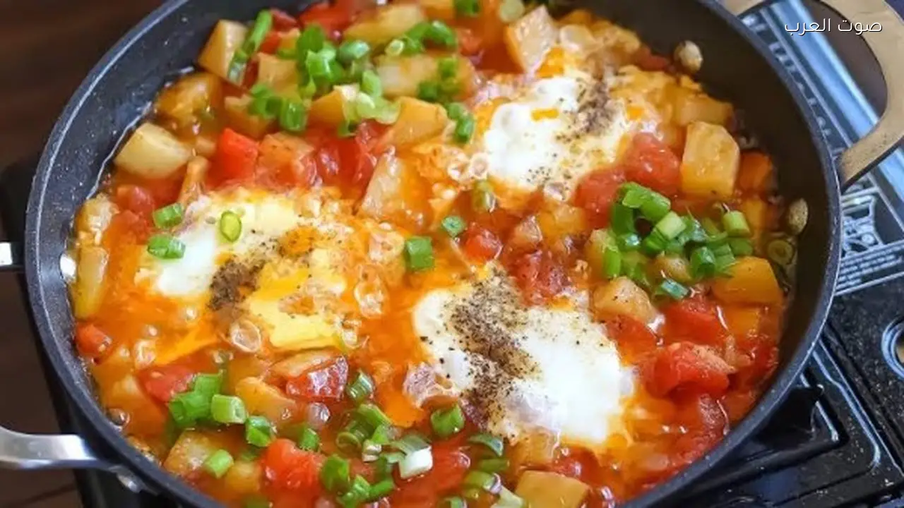 طريقة تحضير شكشوكة مميزة في المنزل بخطوات سهلة