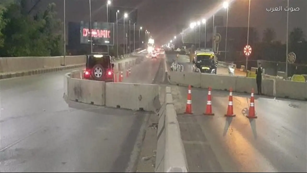غلق كوبرى التسعين الجنوبي باتجاه المعادي والطرق البديلة المتاحة