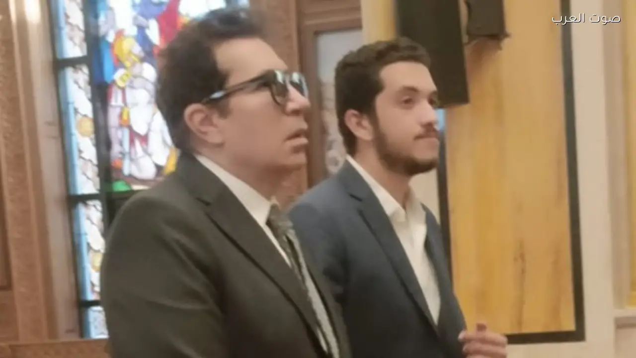 قداس الأربعين لوالدة هاني رمزي في كنيسة أبي سيفين