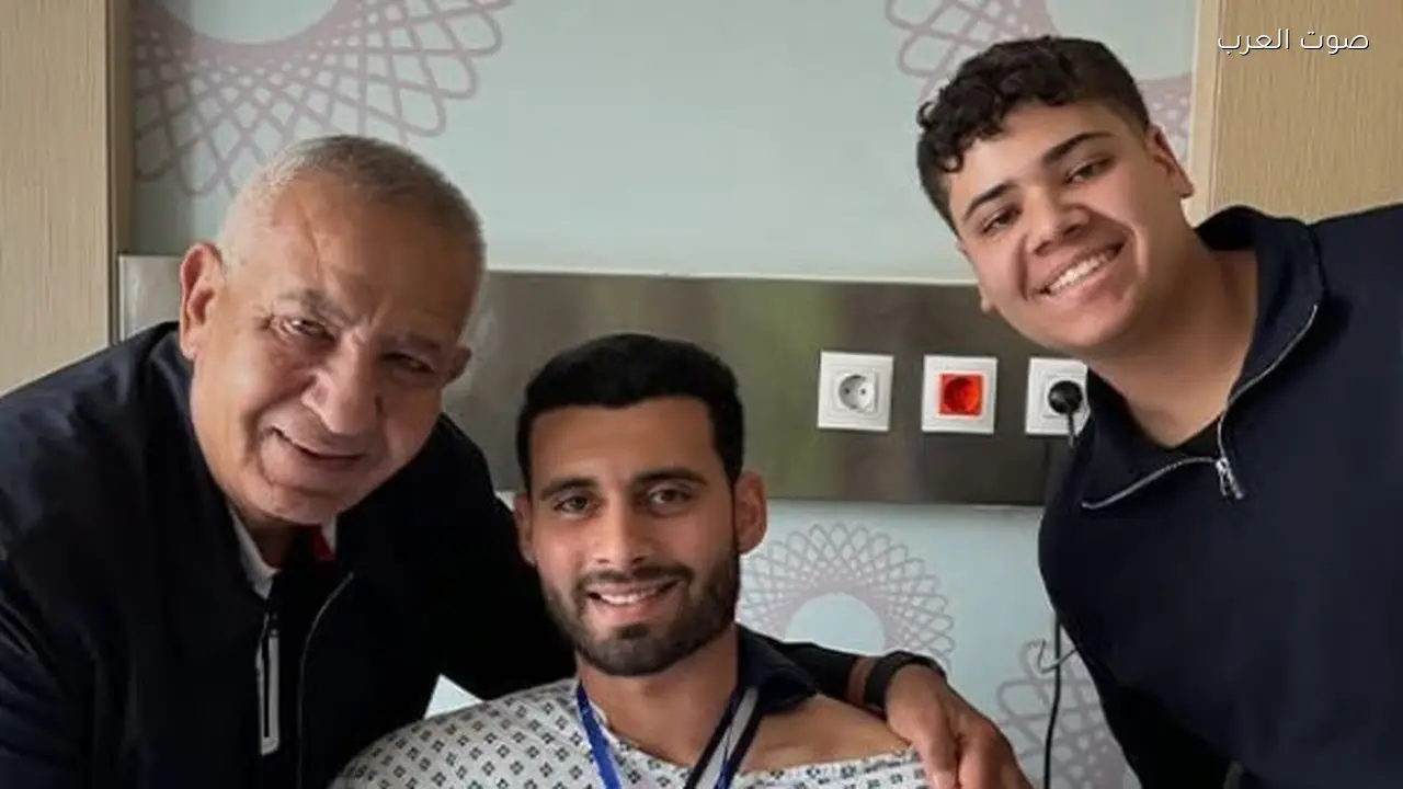 كامل أبو علي يزور باهر المحمدي للاطمئنان على صحته