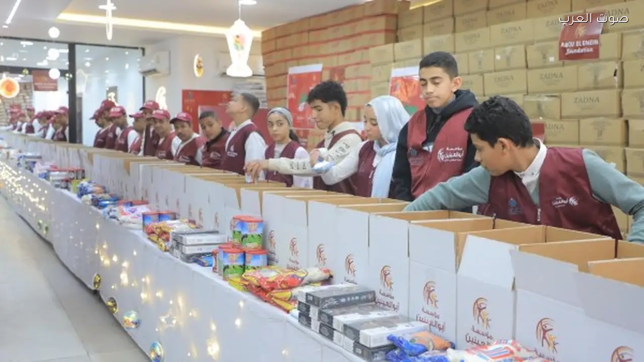 مؤسسة أبو العينين توزع 350 ألف شنطة غذائية على الأسر المحتاجة في رمضان