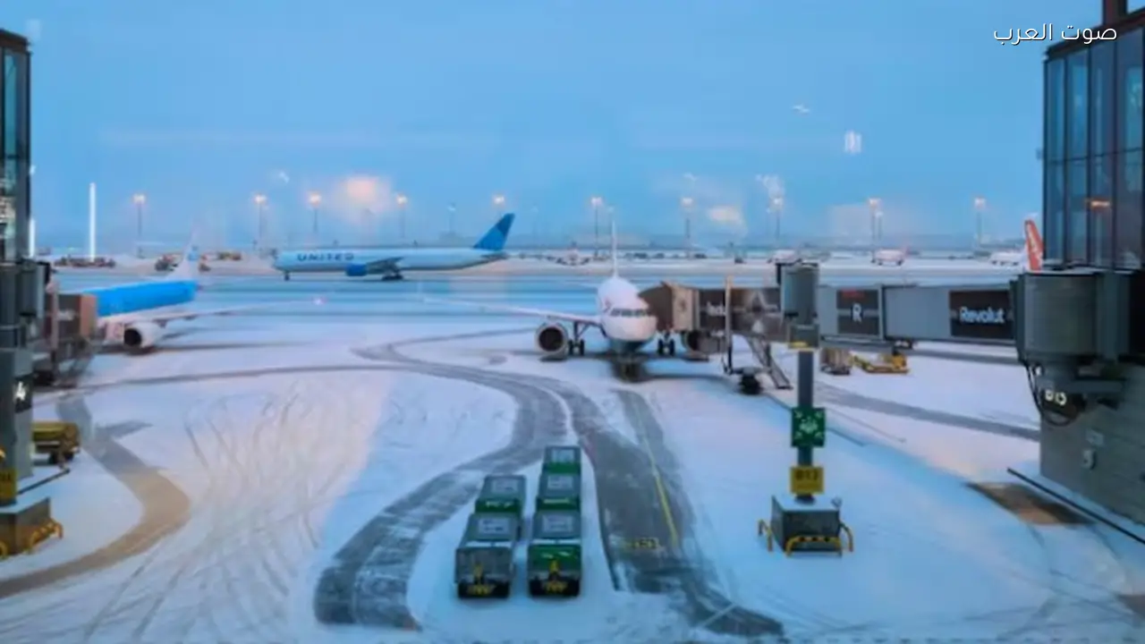 مطار برلين يوقف الرحلات بسبب الجليد