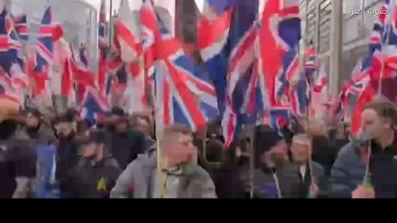 مظاهرات حاشدة في بريطانيا ضد سياسة الهجرة