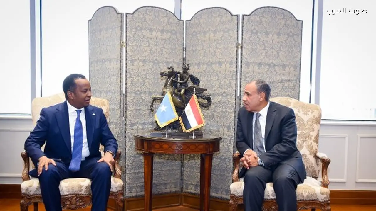 وزير الخارجية يبحث تعزيز الشراكة الاستراتيجية مع نظيره الصومالي