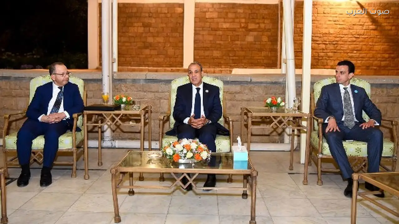 وزير الخارجية يلتقي بالمصريين في أديس أبابا