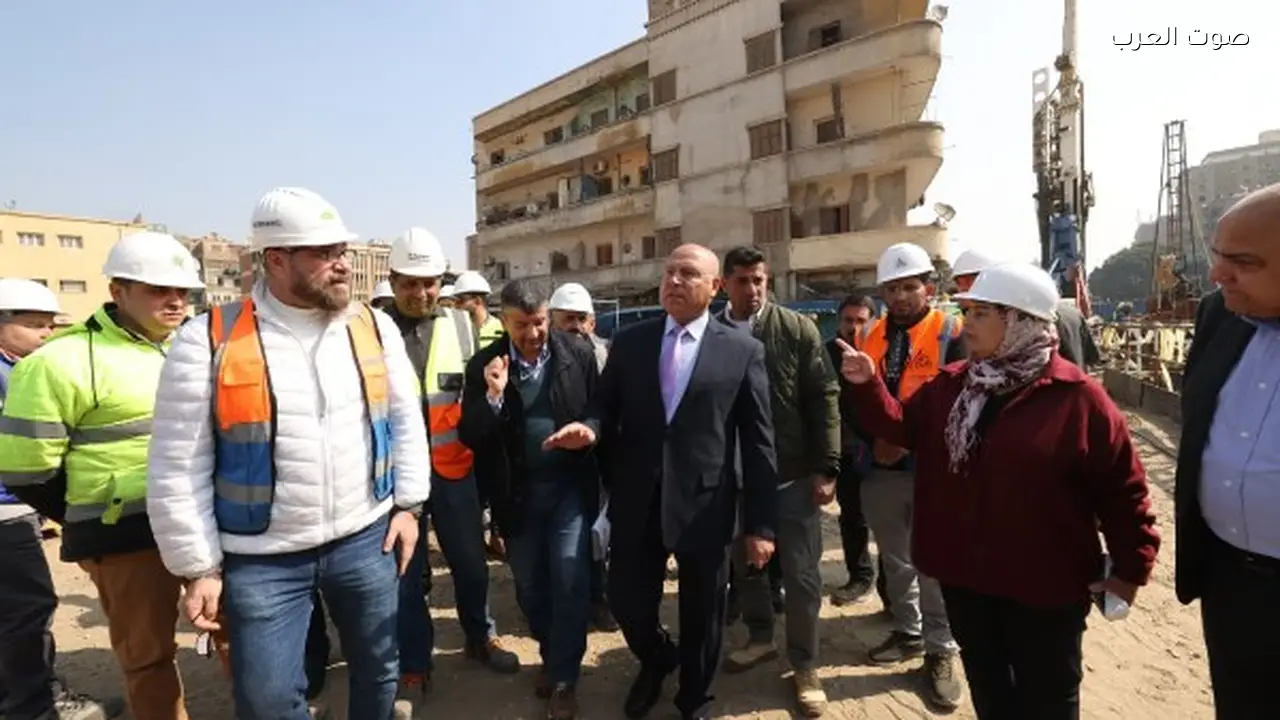 وزير النقل يزور محطة الملك الصالح في المرحلة الأولى للخط الرابع للمترو