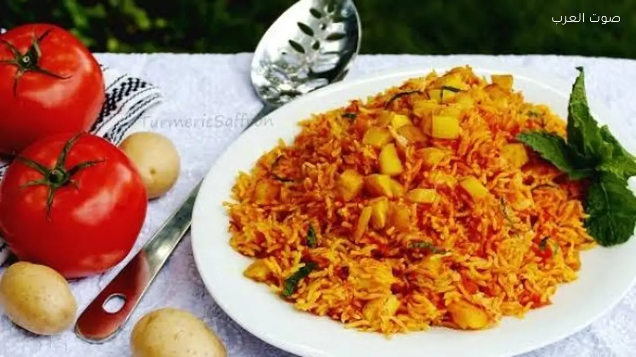 وصفة سهلة لتحضير الأرز بالكركم والخضار المشوي