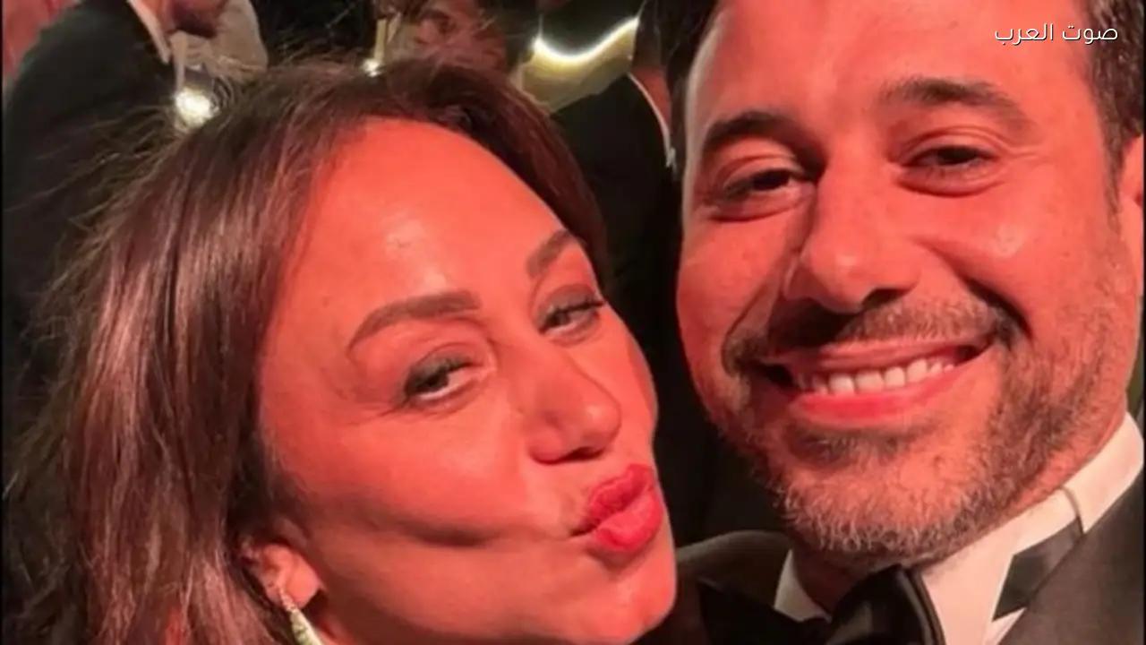أحمد السعدني يحتفل بعيد ميلاد إنجي علي