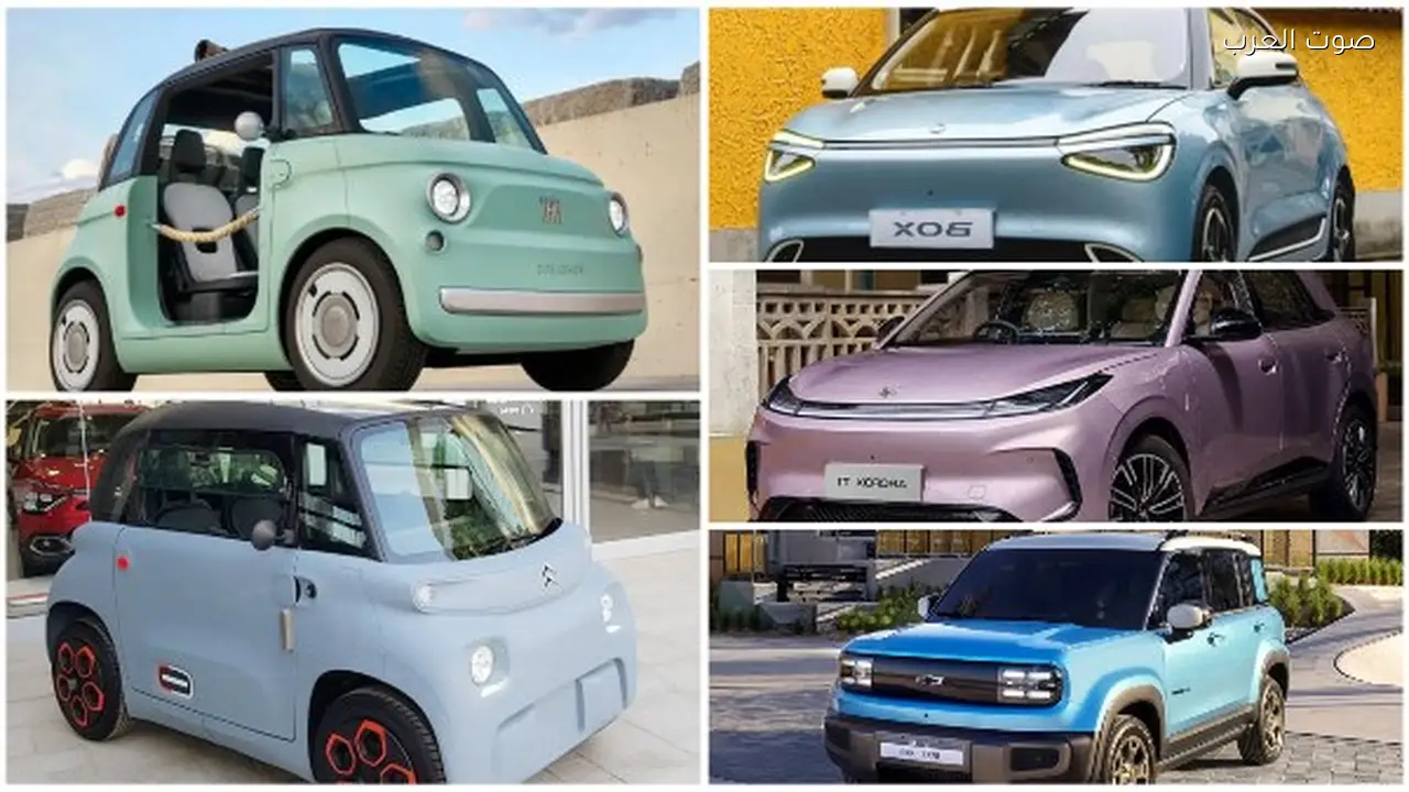 أرخص 5 سيارات كهربائية متاحة في مصر