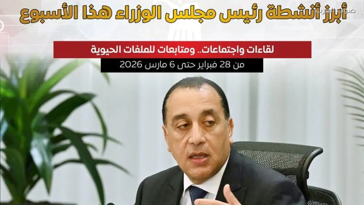 أنشطة رئيس الوزراء هذا الأسبوع في إنفوجراف