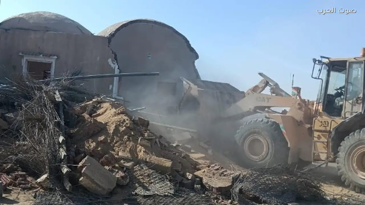 إزالة 12 حالة بناء مخالف على الأراضي الزراعية في المحلة