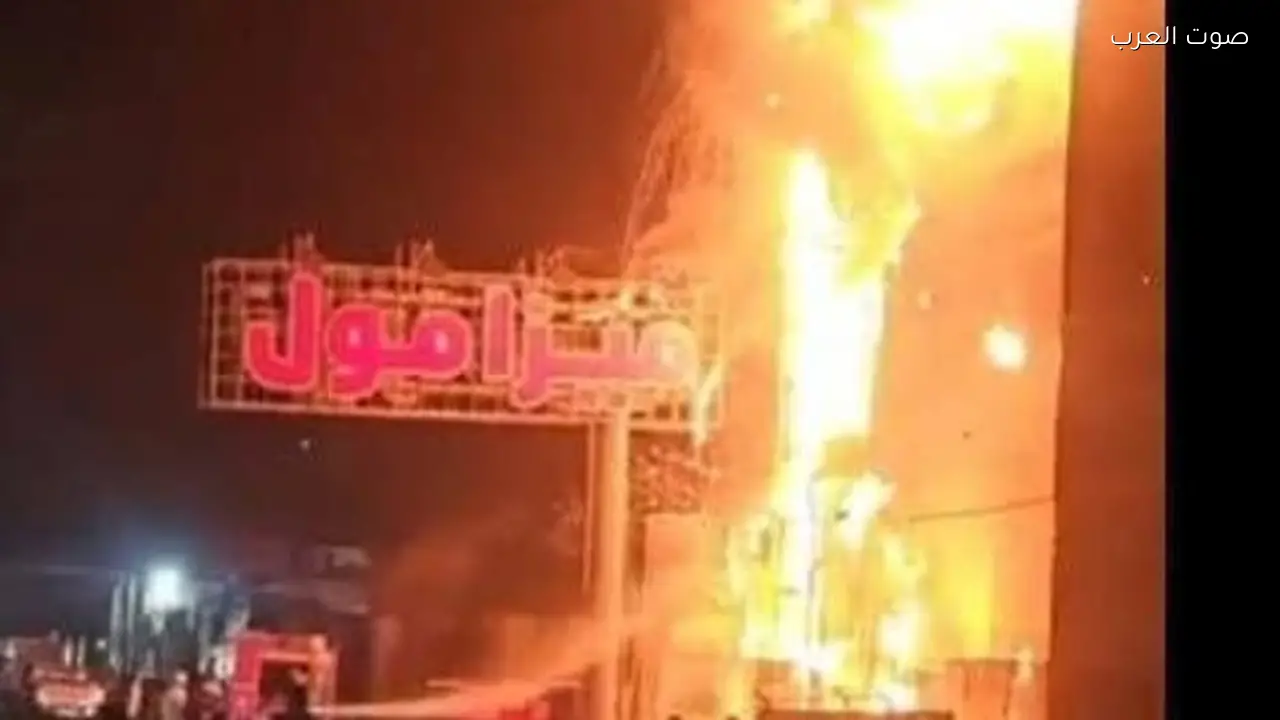 إصابة 6 أشخاص في حريق بمخازن مول مفروشات بالمحلة