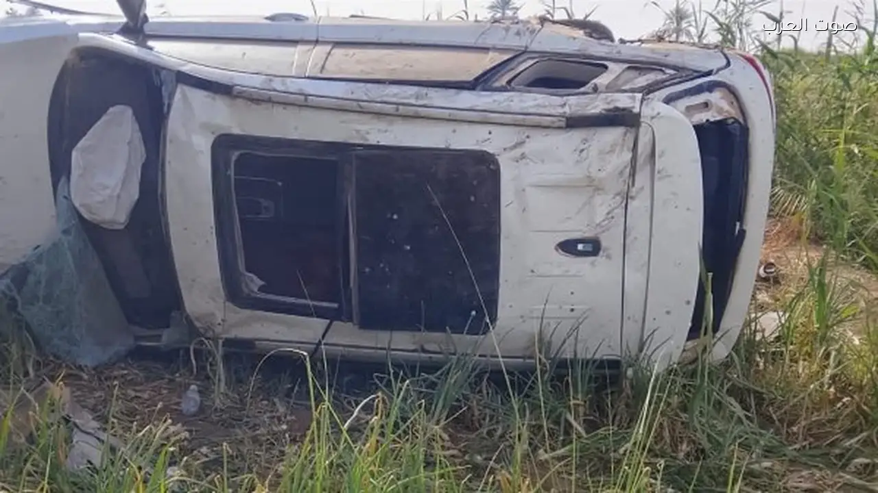 إصابة 9 أشخاص في انقلاب سيارة على طريق قنا الزراعى الشرقي