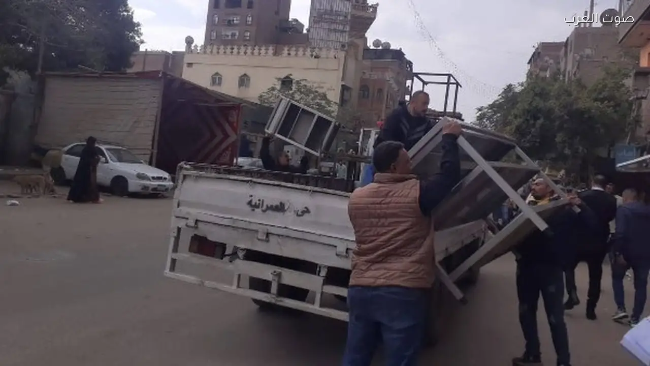 إعادة تنظيم شوارع مستشفى الصدر والسلام بالعمرانية في الجيزة