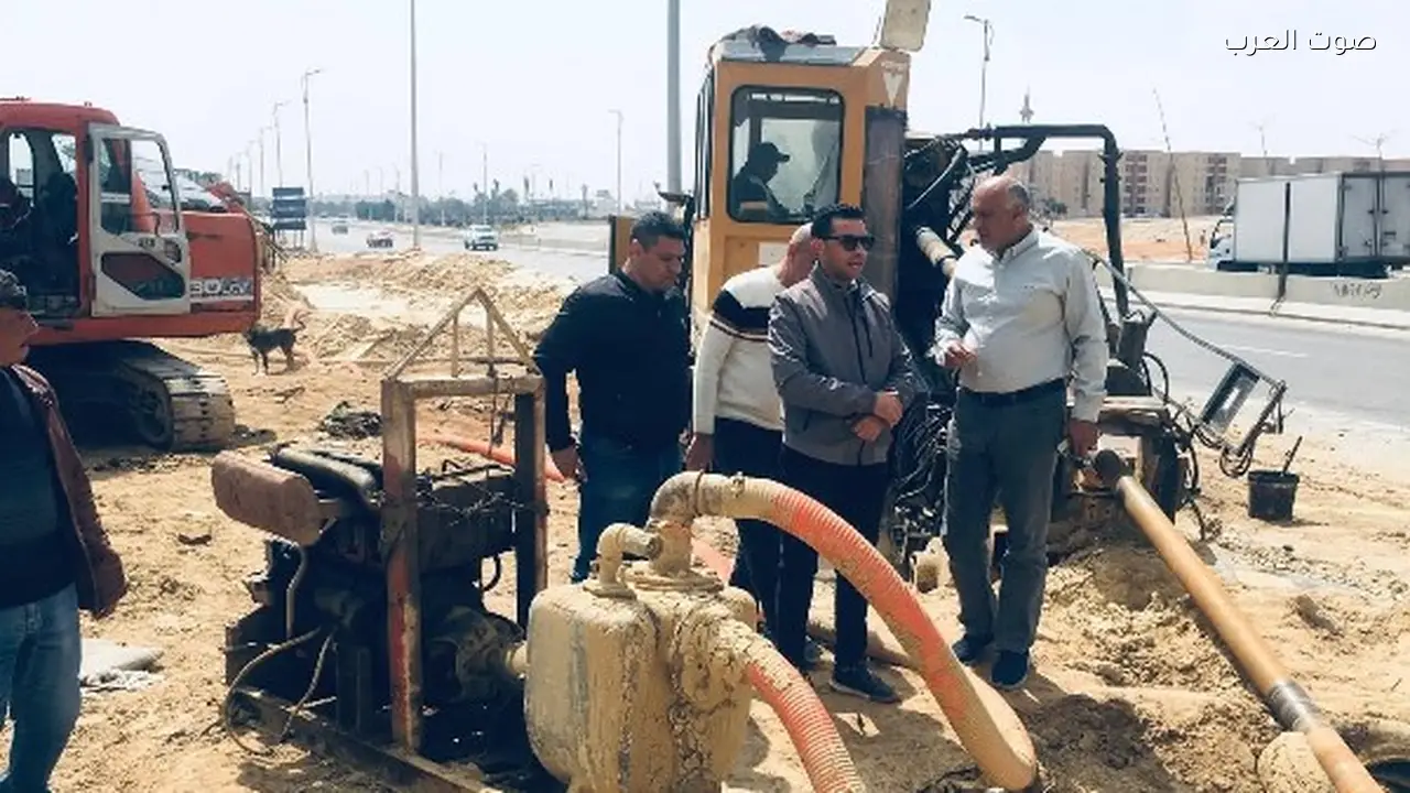 إنشاء خط مياه رئيسي بطول 6.9 كم لرفع كفاءة الإمداد في حدائق العاصمة